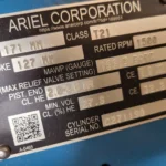 New Ariel compressor cylinder for KBT4 frame, SN C271190.
